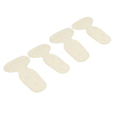 Max 2 Pairs Thickening Skid Proof Back Foot Pads Insoles for High Heels Yellow