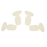 Max 2 Pairs Thickening Skid Proof Back Foot Pads Insoles for High Heels Yellow