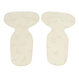Max 2 Pairs Thickening Skid Proof Back Foot Pads Insoles for High Heels Yellow