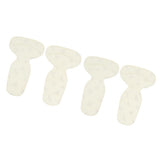 Max 2 Pairs Thickening Skid Proof Back Foot Pads Insoles for High Heels Yellow