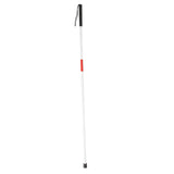 Foldable Blind Crutch Cane White Walking Stick Reflective Red 4 Sections