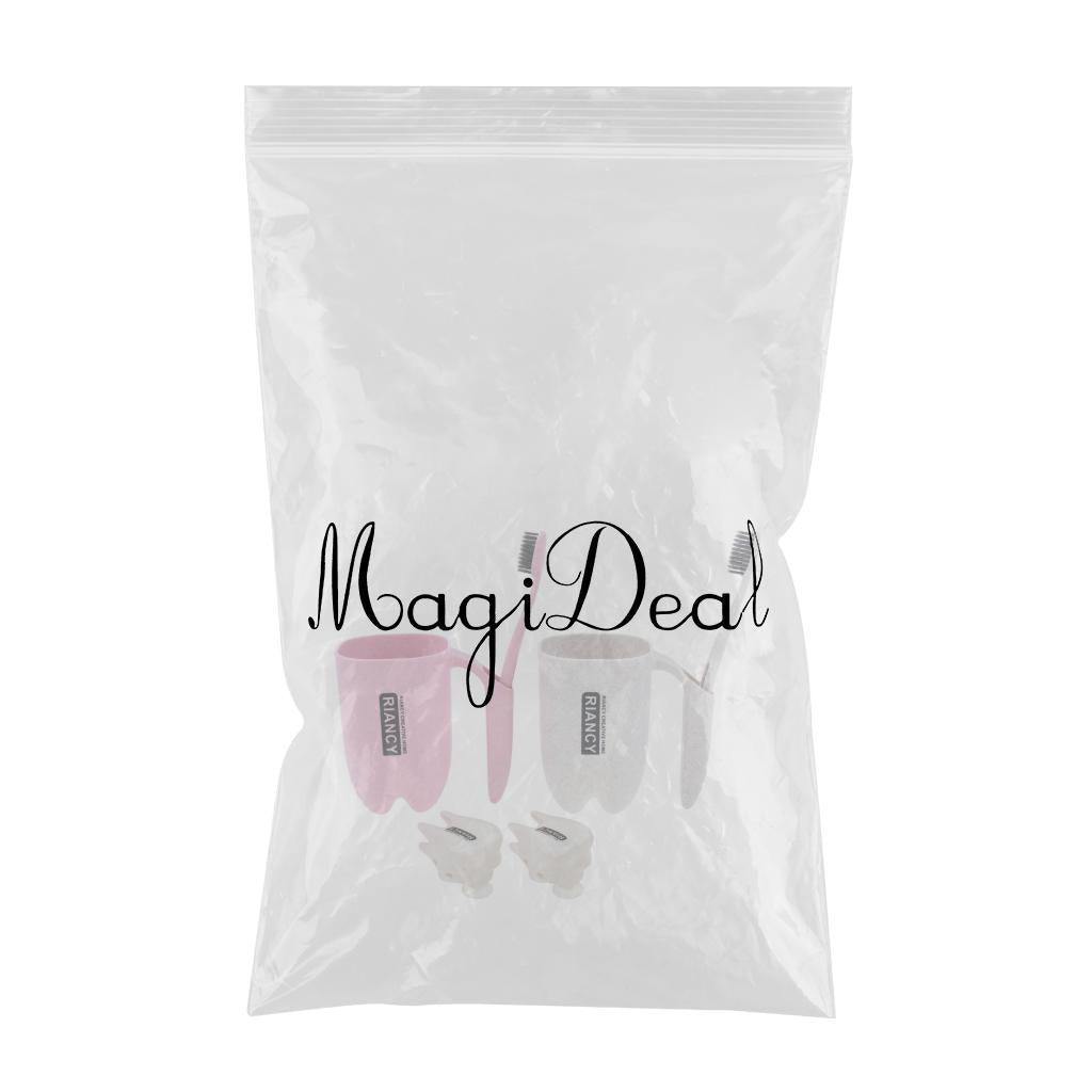 Max Wheat Fiber Traveling Wash and Rinse Bathroom accessories Pink and White