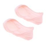Max 1 Pair Anti-Slip Women Casual No Show Low Cut Boat Socks Foot Care Pink