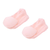 Max 1 Pair Anti-Slip Women Casual No Show Low Cut Boat Socks Foot Care Pink