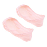 Max 1 Pair Anti-Slip Women Casual No Show Low Cut Boat Socks Foot Care Pink