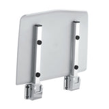 Max Folding Metal Shower Bench Wall Mount Fordable Seat for Bathroom Toilet White