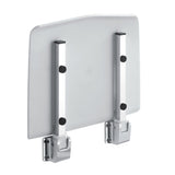 Max Folding Metal Shower Bench Wall Mount Fordable Seat for Bathroom Toilet White