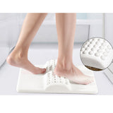 Max Diatomite Reflexology Acupuncture Foot Massage Block Bath Shower Mat White