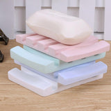 Rectangle Diatomite Earth Soap Bar Holder Water Absorbent Soap Pad Pink