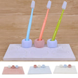 Max Diatomite Toothbrush Rinse Cup Mug Stand Holder Storage Rack Box Set Pink - Aladdin Shoppers