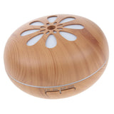 Max 500ml Aroma Humidifier Fragrance Essential Oils Diffuser Set EU Plug Brown