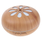 Max 500ml Aroma Humidifier Fragrance Essential Oils Diffuser Set EU Plug Brown