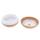 Max 500ml Aroma Humidifier Fragrance Essential Oils Diffuser Set EU Plug Brown