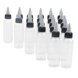 20 Piece Empty PVC Squeeze Bottle withTwist Top Cap Tip Applicator 60ml