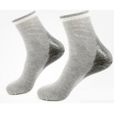 Max Maxb 1 Pair Gel Moisturizing Foot Heel Socks for Cracked Skin Foot Care Gray