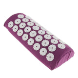 Yoga Acupuncture Massage Pillow Pad Neck Head Pain Relieve Home Purple