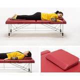 Max Maxb Square Massage Table Pillow Face Down Cradle Neck Support Cushion Wine Red