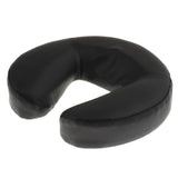 Foam Face Down Cradle Cushion Pillow for Massage Acupuncture Table Bed Black