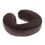 Foam Face Down Cradle Cushion Pillow for Massage Acupuncture Table Bed Brown
