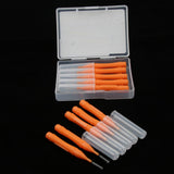 Max 1 Fonts Interdental Brush Toothbrush Gap Brush Cleaning Teeth Tool Orange