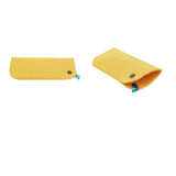 Max 2 Pack Soft Felt Eyeglass Slip Cases Glasses Sunglasses Pouch Storage Yellow