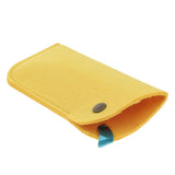 Max 2 Pack Soft Felt Eyeglass Slip Cases Glasses Sunglasses Pouch Storage Yellow