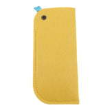 Max 2 Pack Soft Felt Eyeglass Slip Cases Glasses Sunglasses Pouch Storage Yellow