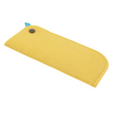 Max 2 Pack Soft Felt Eyeglass Slip Cases Glasses Sunglasses Pouch Storage Yellow