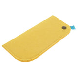 Max 2 Pack Soft Felt Eyeglass Slip Cases Glasses Sunglasses Pouch Storage Yellow