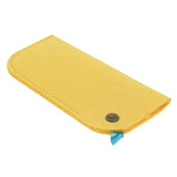 Max 2 Pack Soft Felt Eyeglass Slip Cases Glasses Sunglasses Pouch Storage Yellow