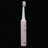 Max USB Rechargeable Electric Toothbrush Adult Kids Tooth Brush Set Pink