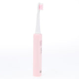 Max USB Rechargeable Electric Toothbrush Adult Kids Tooth Brush Set Pink