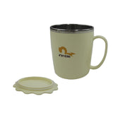 Max Stainless Steel Silicone Spout Cup Elderly Nursing Eating Mug 350ml Green