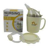 Max Stainless Steel Silicone Spout Cup Elderly Nursing Eating Mug 350ml Green