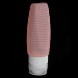 Max Silicone Squeezable Empty Lotion Shampoo Makeup Bottle 78ml Light Orange