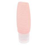 Max Silicone Squeezable Empty Lotion Shampoo Makeup Bottle 78ml Light Orange