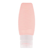 Max Silicone Squeezable Empty Lotion Shampoo Makeup Bottle 78ml Light Orange