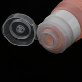 Max Silicone Squeezable Empty Lotion Shampoo Makeup Bottle 78ml Light Orange