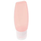 Max Silicone Squeezable Empty Lotion Shampoo Makeup Bottle 78ml Light Orange
