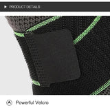 Men Women Compression Sleeve Ankle Support Brace Wrap Strap Black Green M