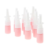 Max 10Pcs 5ml Portable Empty Refillable Nasal Spray Bottles Home & Travel  Pink