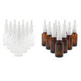 Maxbell 10 Pieces 30ml Empty Glass Nasal Spray Bottle Fine Mist Vials Sprayer Brown - Aladdin Shoppers