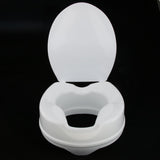 Max Toilet Seat Riser Raised Safety Chair Elongated Lifter Extender with Cover