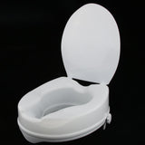 Max Toilet Seat Riser Raised Safety Chair Elongated Lifter Extender with Cover