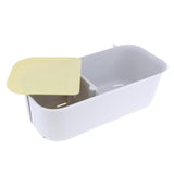 Max Maxb Wall Mounted Free Punching Bathroom Storage Rack Suction Cup Shelf Yellow