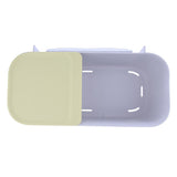 Max Maxb Wall Mounted Free Punching Bathroom Storage Rack Suction Cup Shelf Yellow