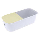 Max Maxb Wall Mounted Free Punching Bathroom Storage Rack Suction Cup Shelf Yellow