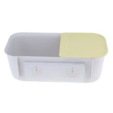 Max Maxb Wall Mounted Free Punching Bathroom Storage Rack Suction Cup Shelf Yellow