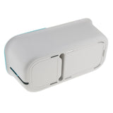 Max Maxb Wall Mounted Free Punching Bathroom Storage Rack Suction Cup Shelf Blue