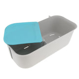 Max Maxb Wall Mounted Free Punching Bathroom Storage Rack Suction Cup Shelf Blue